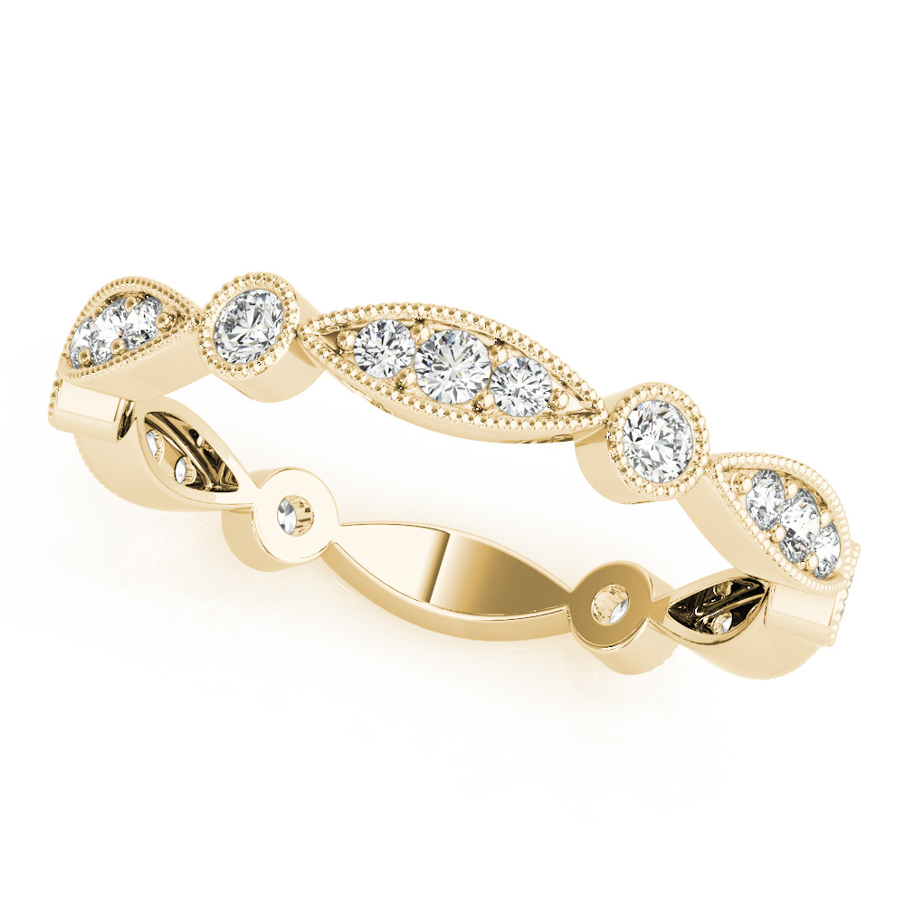 Natural Bezel-Set Diamond Ring