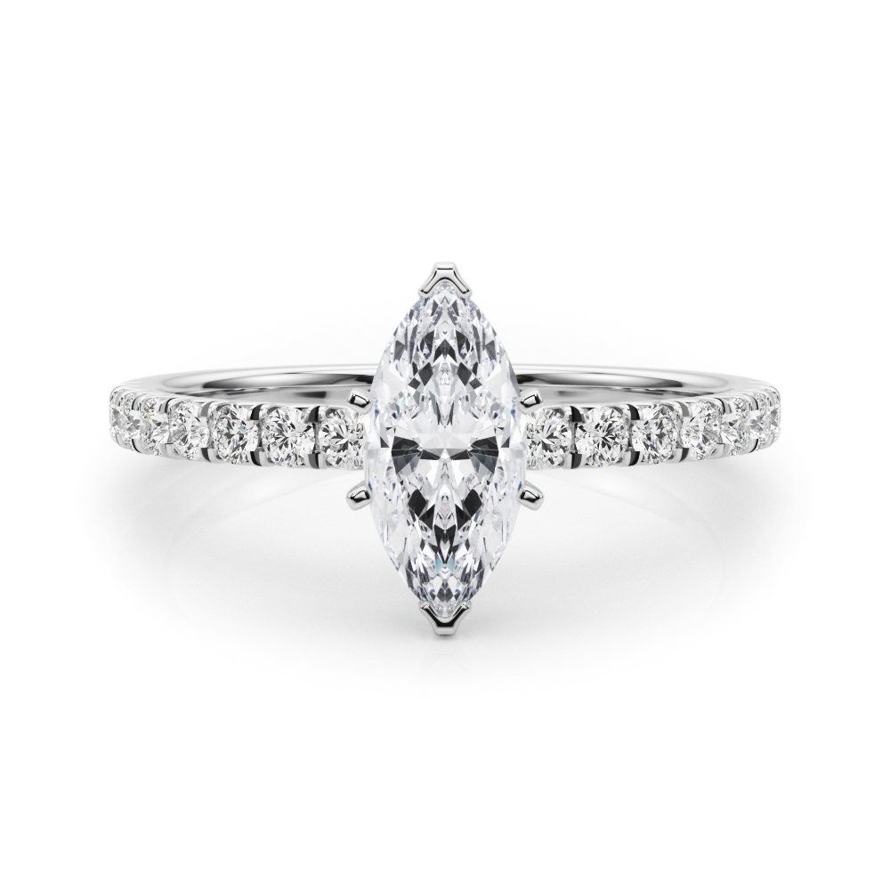 Shaila Natural 4 Prong Diamond Ring