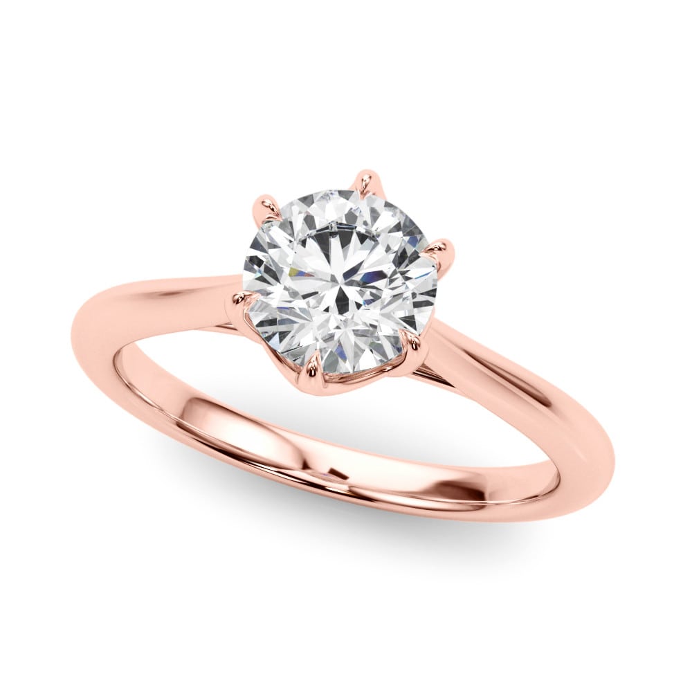 Dionna Natural 6 Prong  Diamond Ring