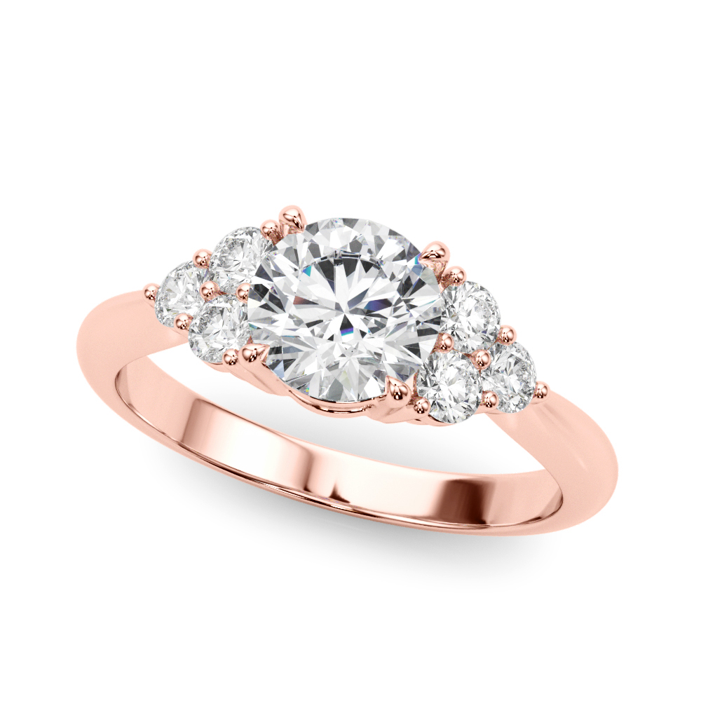 sneal Lab-Created 4 Prong Diamond Ring