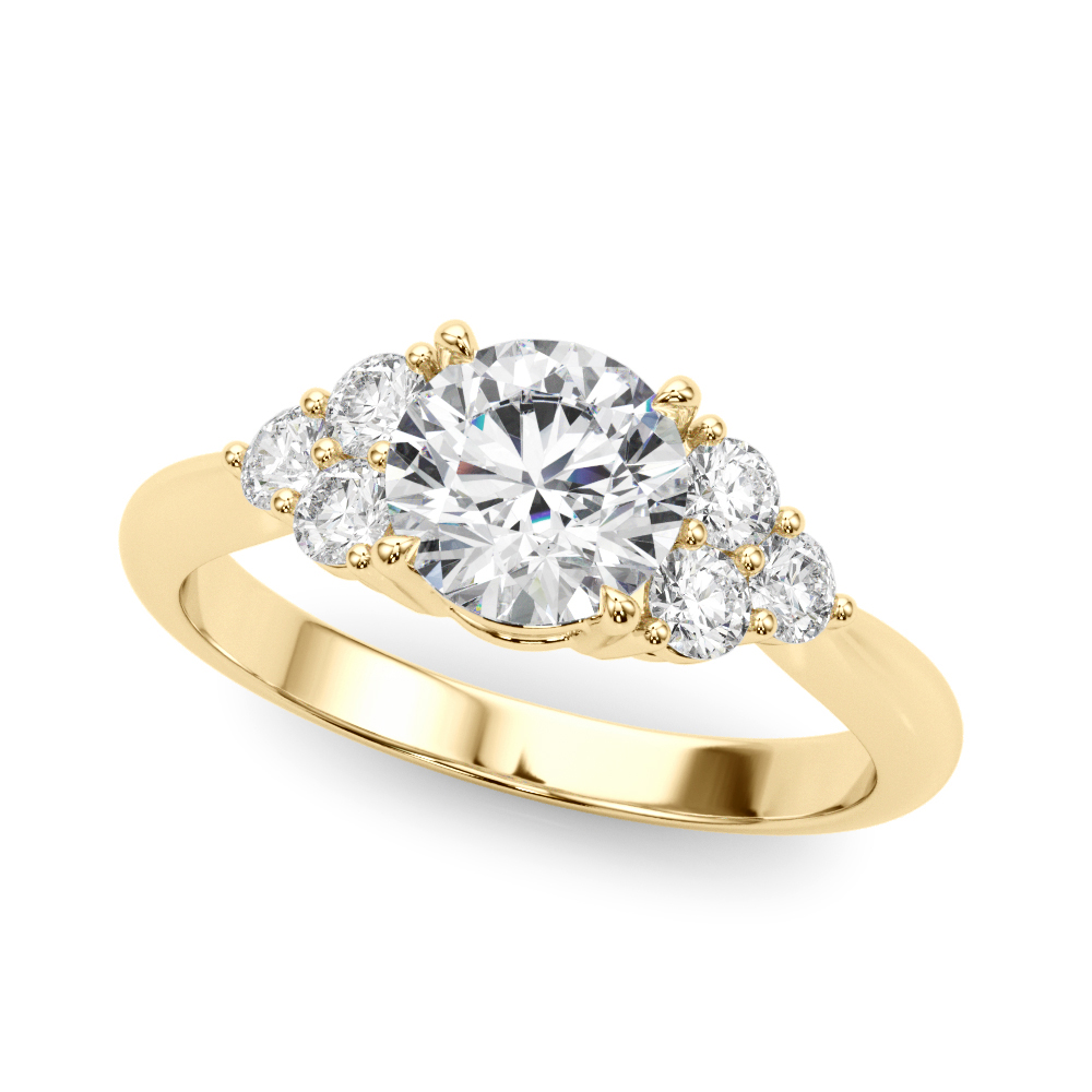 sneal Lab-Created 4 Prong Diamond Ring