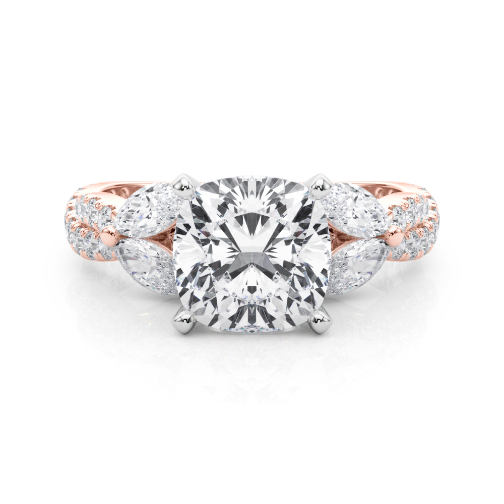 Jelintina Lab-Created 4 Prong Set Diamond Ring