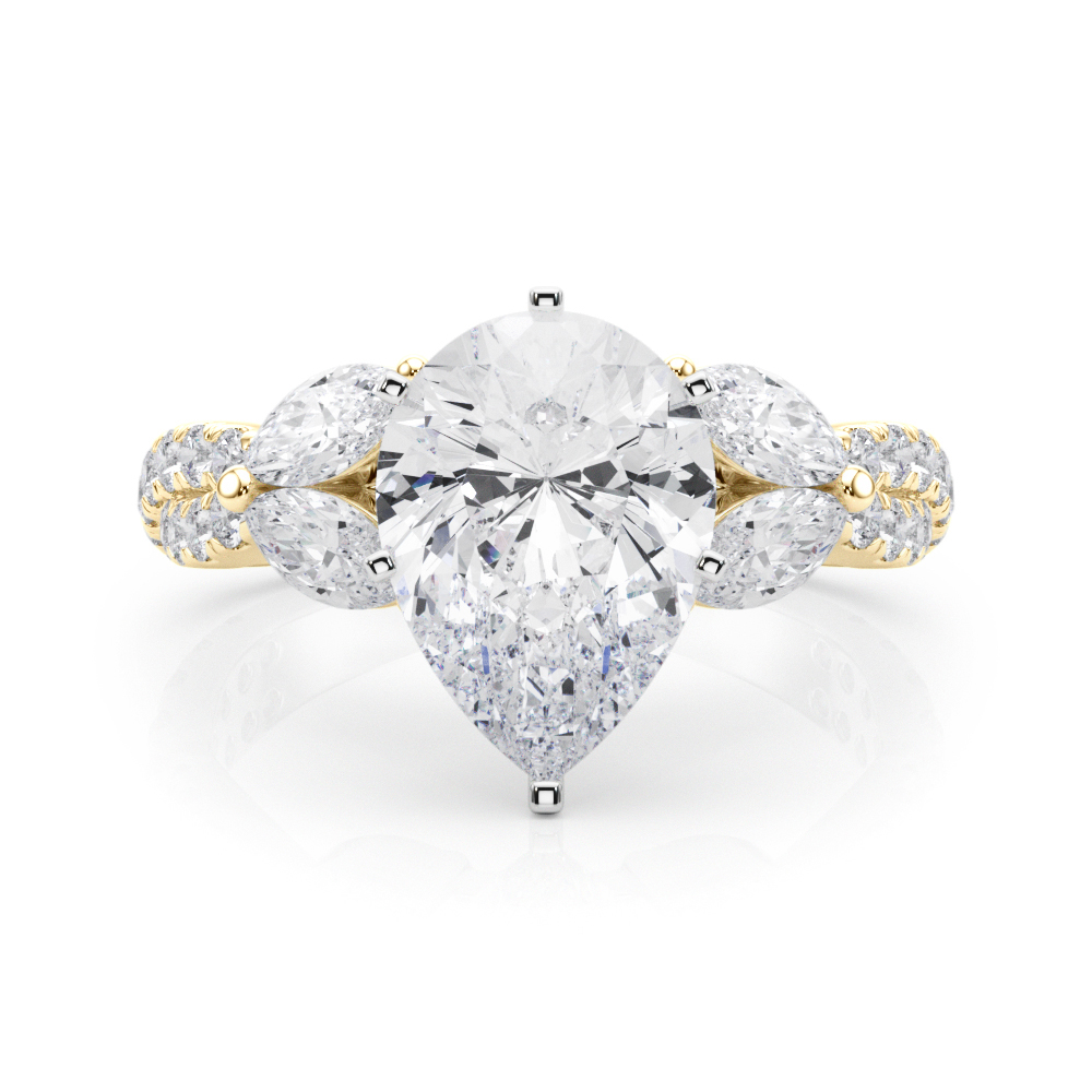 Jelintina Lab-Created 6 Prong Set Diamond Ring