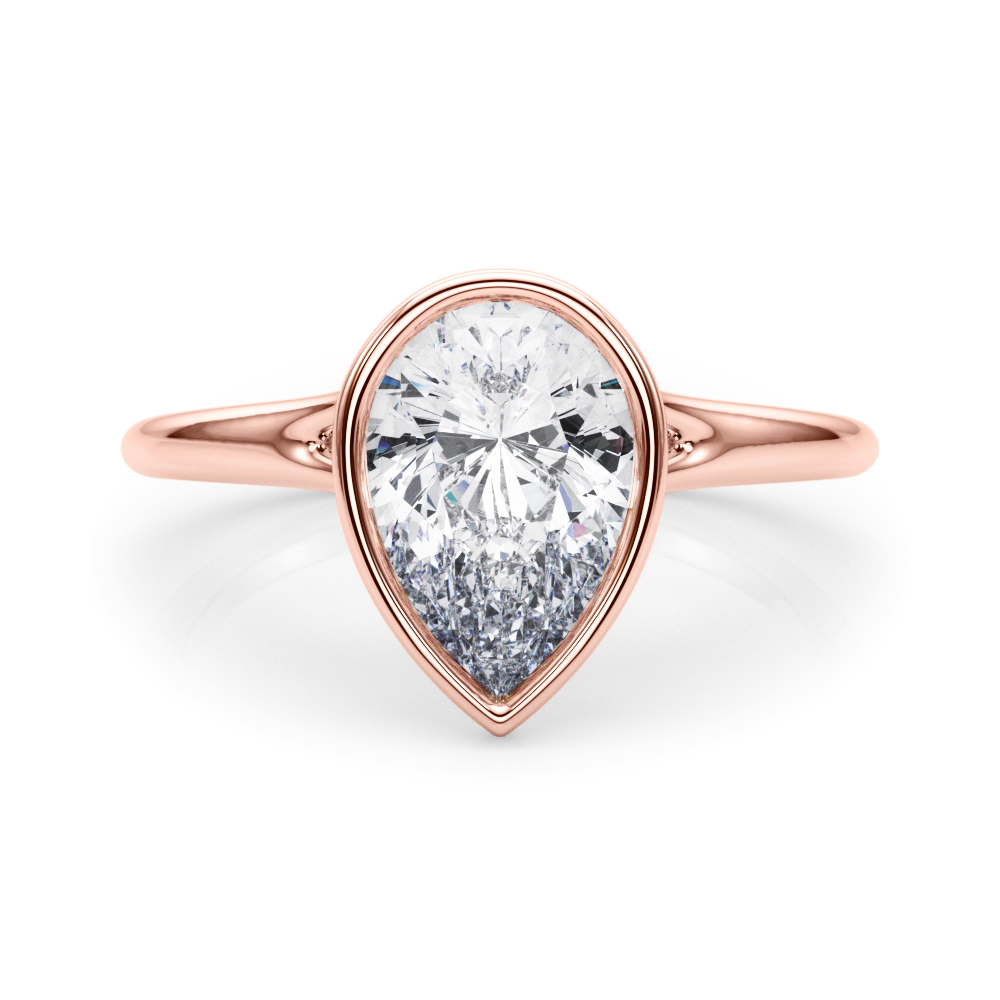 Gifty Lab-Created Bezel Set Diamond Ring