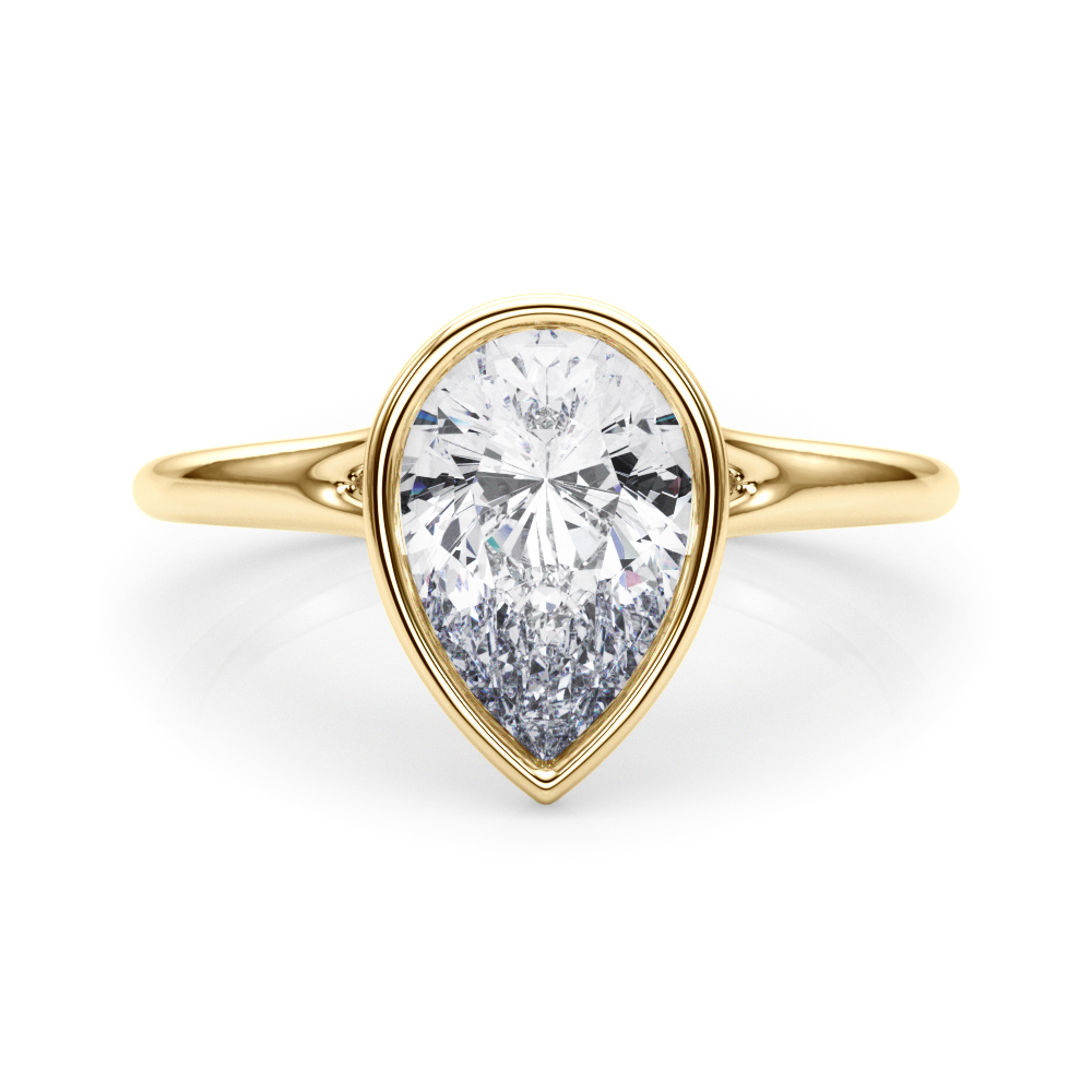 Gifty Lab-Created Bezel Set Diamond Ring