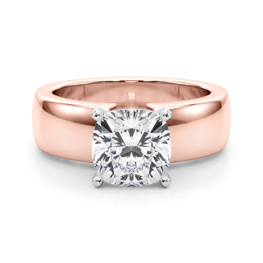 Dralin Lab-Created 4 Prong  Diamond Ring