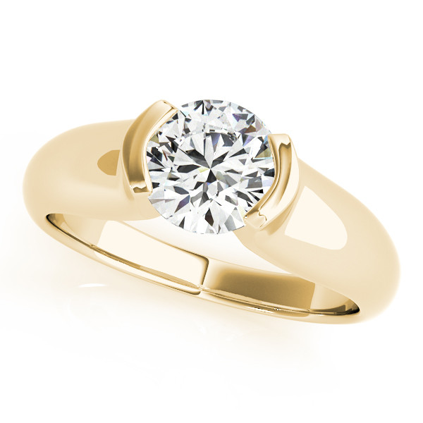 Deliza Natural Half Bezel  Diamond Ring