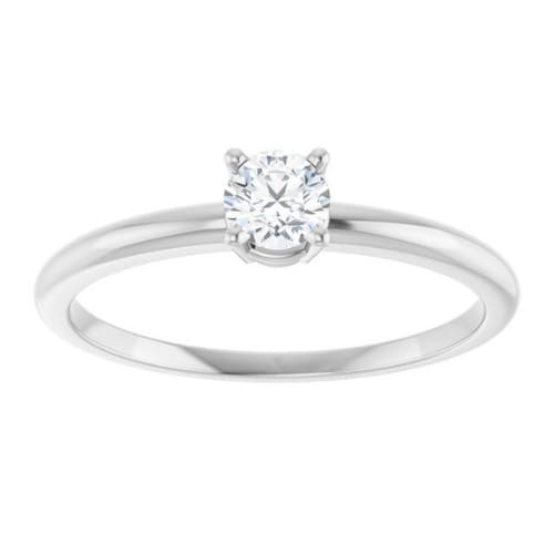 Marcy Natural Diamond 4 Prong Engagement Ring