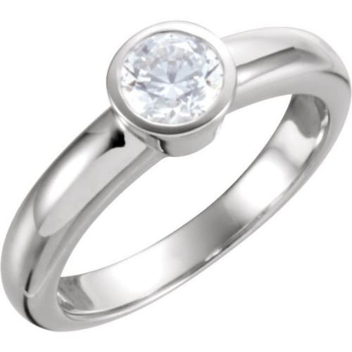 Madalaine Natural Bezel  Diamond Ring