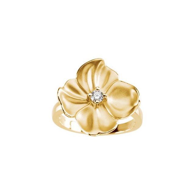 Maleigha Natural 4 Prong  Diamond Ring