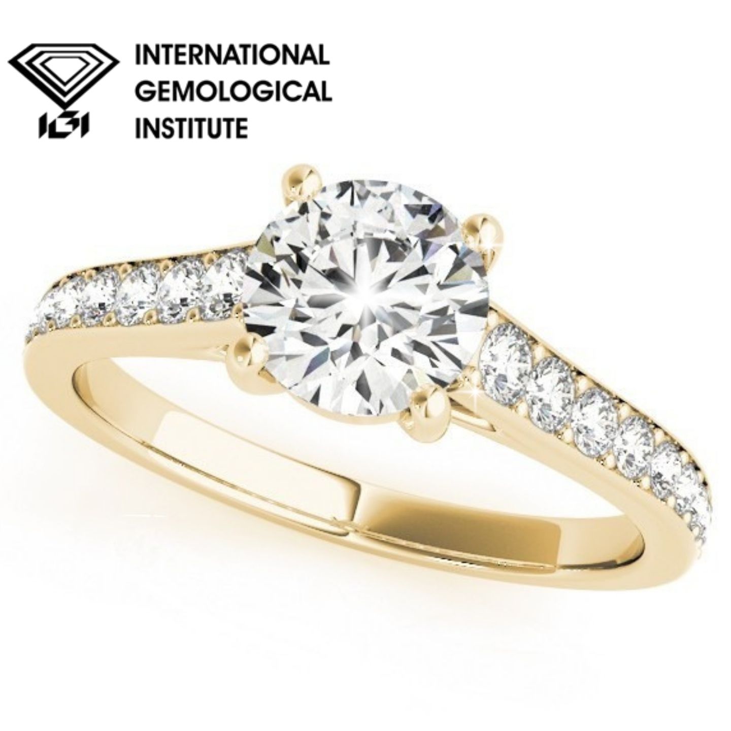 Melorina Natural Claw Set Diamond Ring