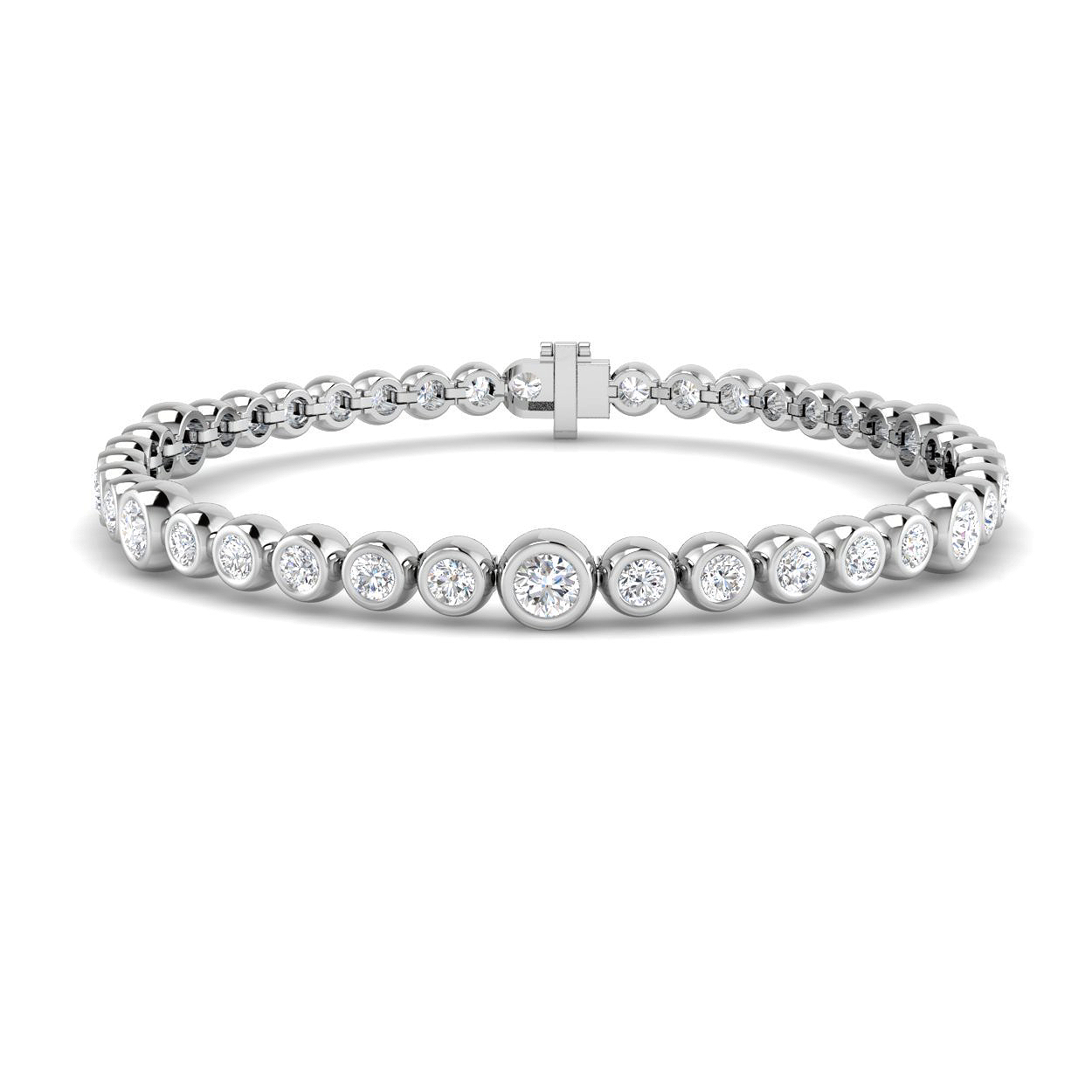5 ct Natural Diamond Round Bracelet