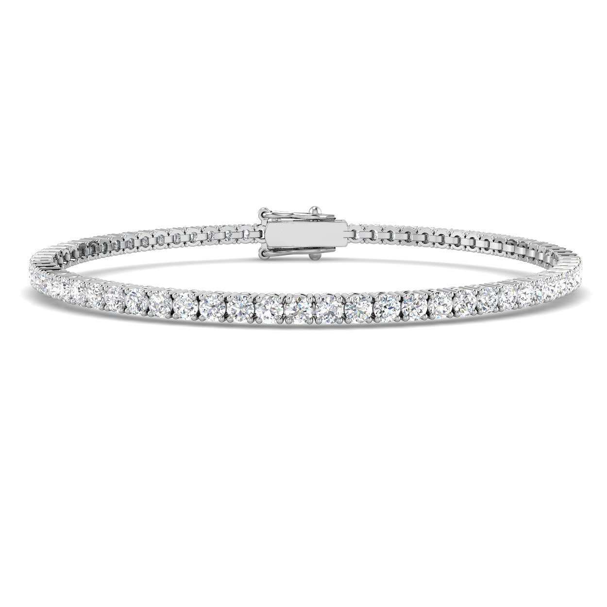 3 ct Natural Diamond Round Bracelet