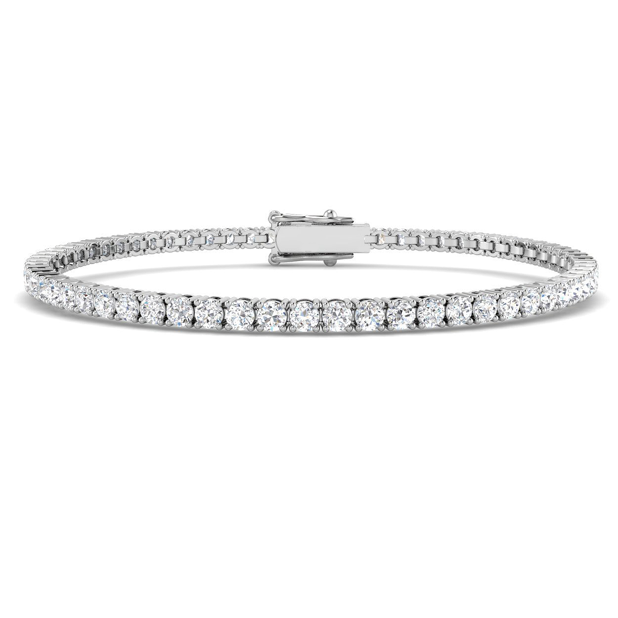 4.05 ct Natural Diamond Round Bracelet