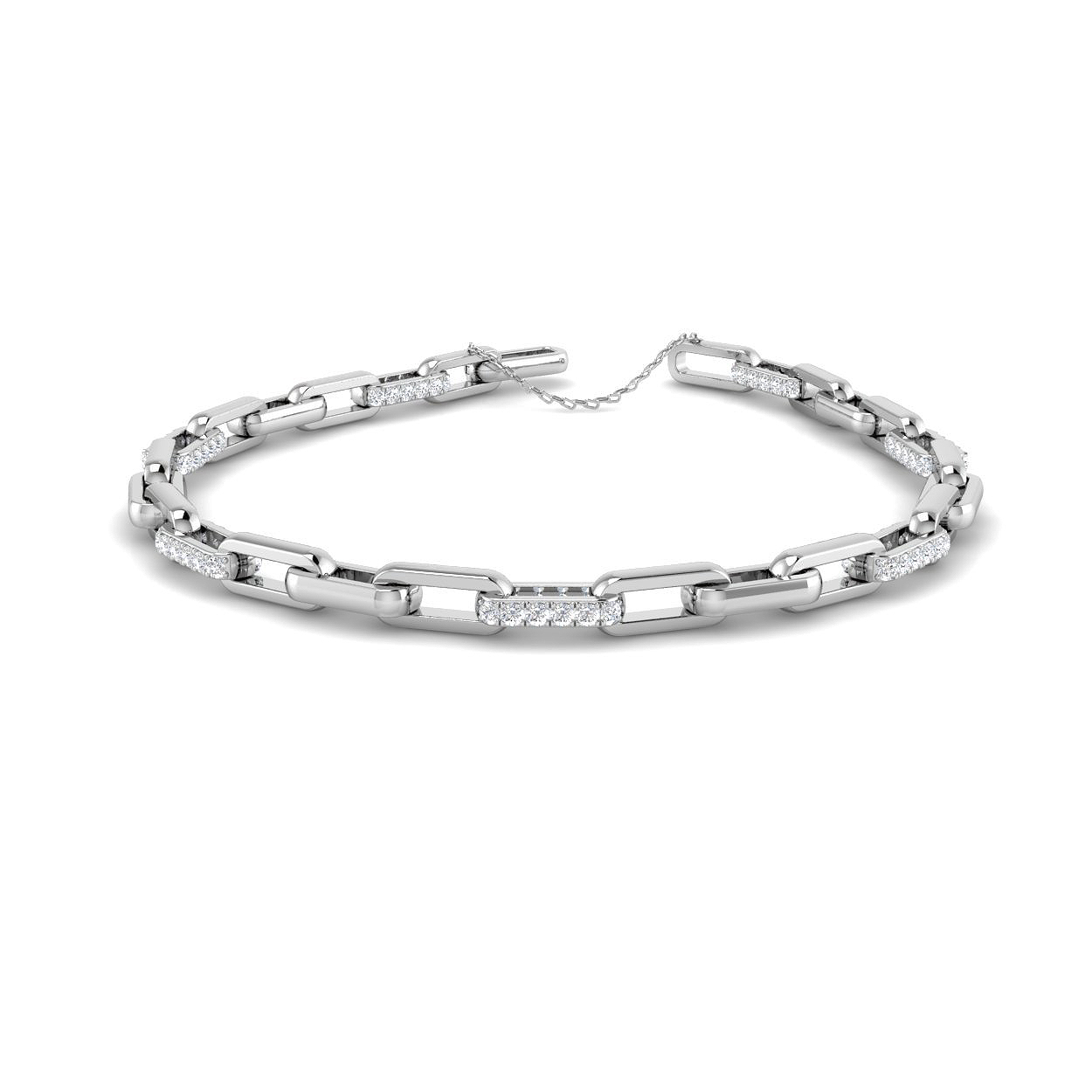 0.95 ct Natural Diamond Round Bracelet