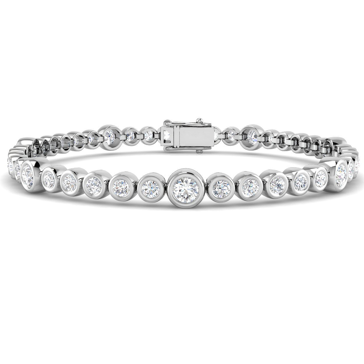 4 ct Natural Diamond Round Bracelet