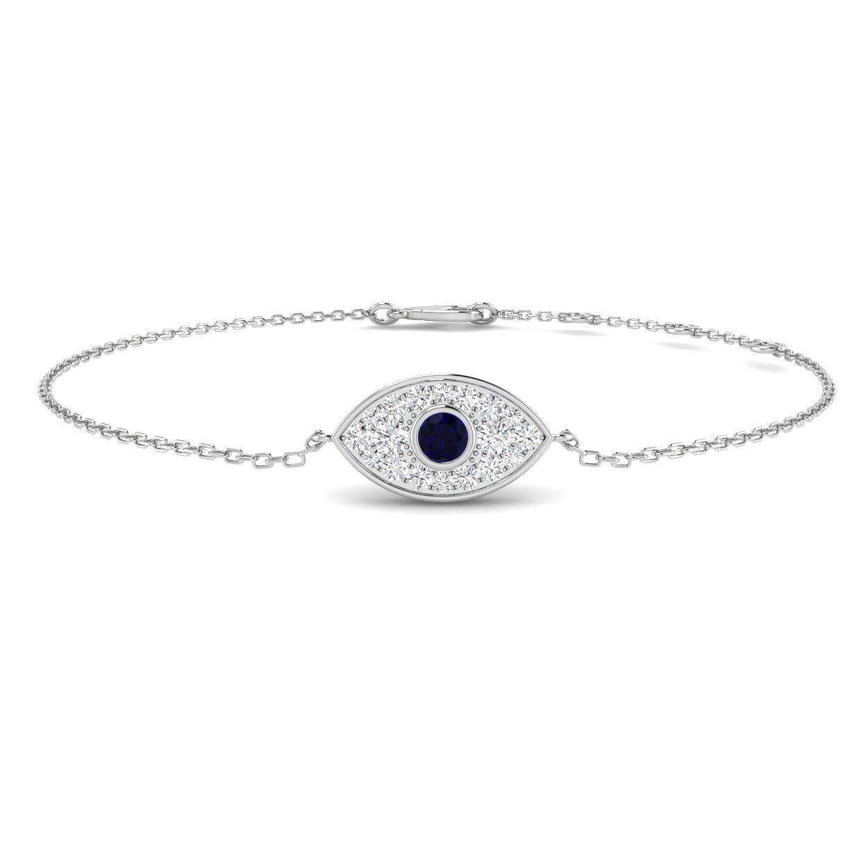 0.35 ct Blue Sapphire Round Bracelet