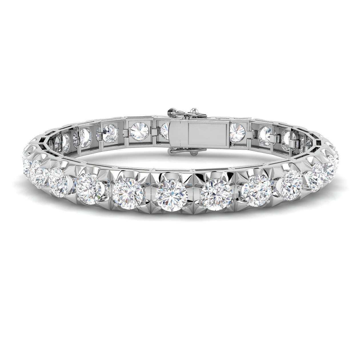 18.4 ct Natural Diamond Round Bracelet