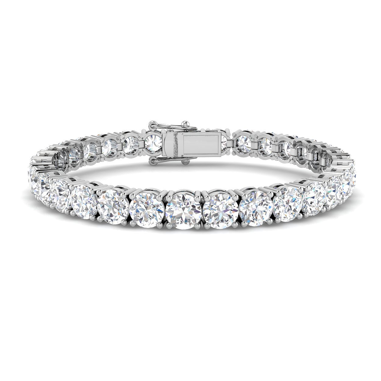 22.55 ct Natural Diamond Round Bracelet