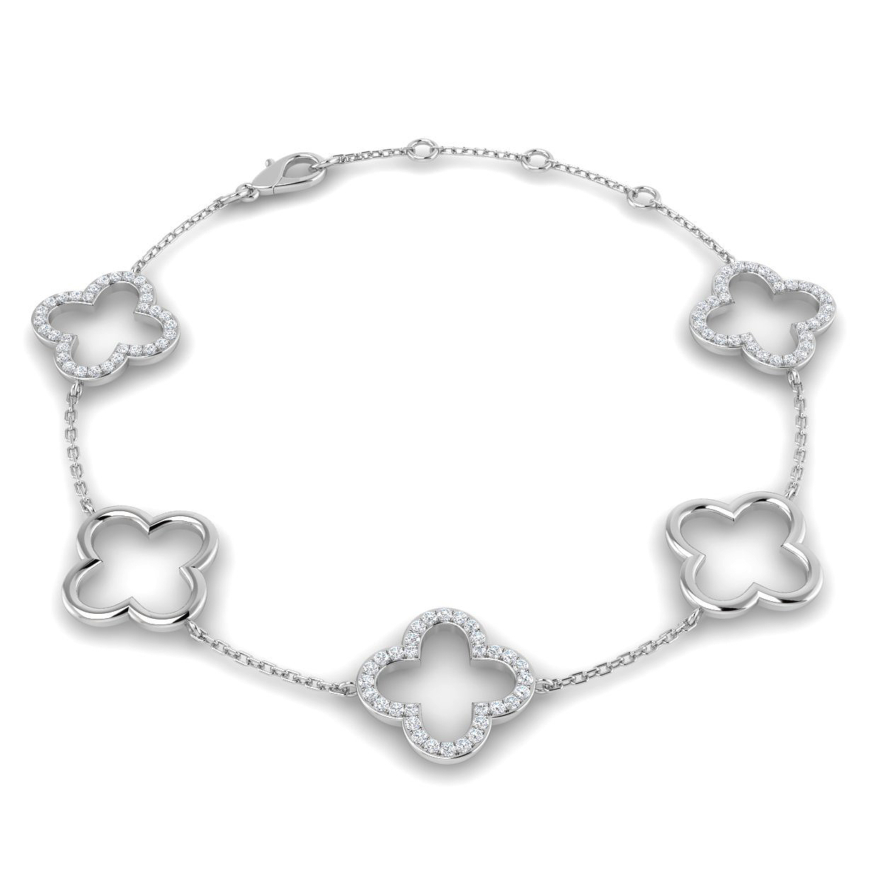 0.35 ct Natural Diamond Round Bracelet