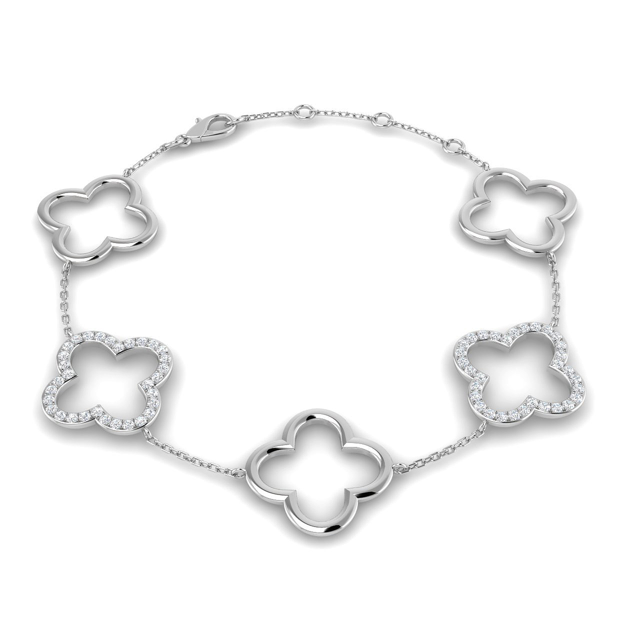 0.45 ct Natural Diamond Round Bracelet