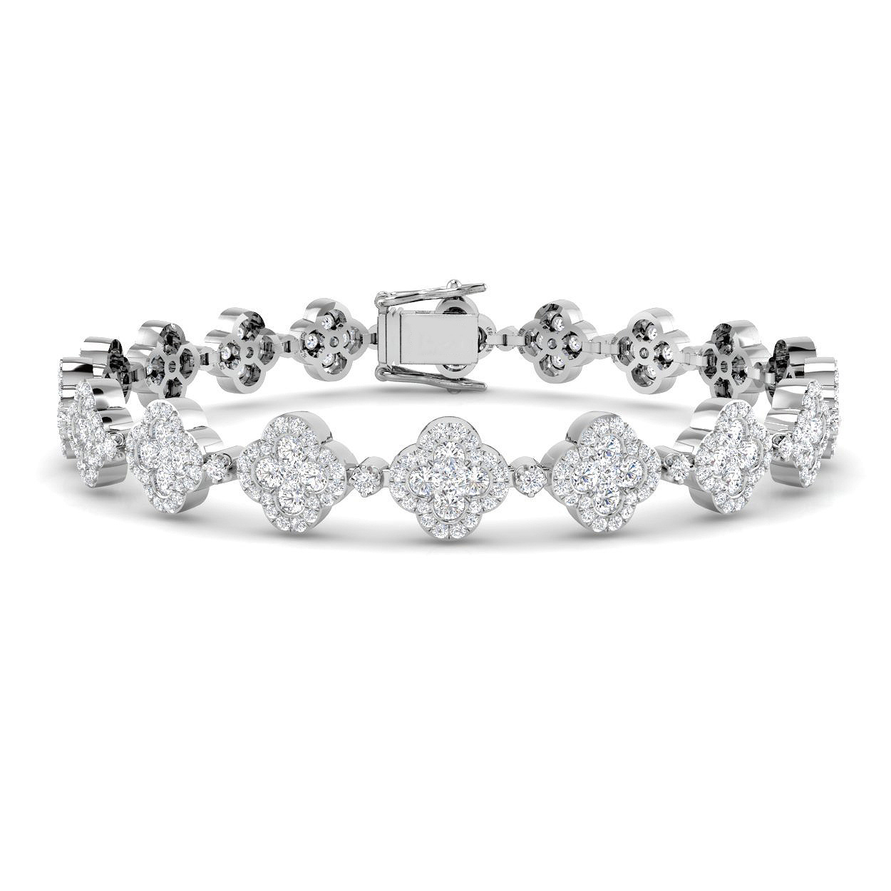4.4 ct Natural Diamond Round Bracelet
