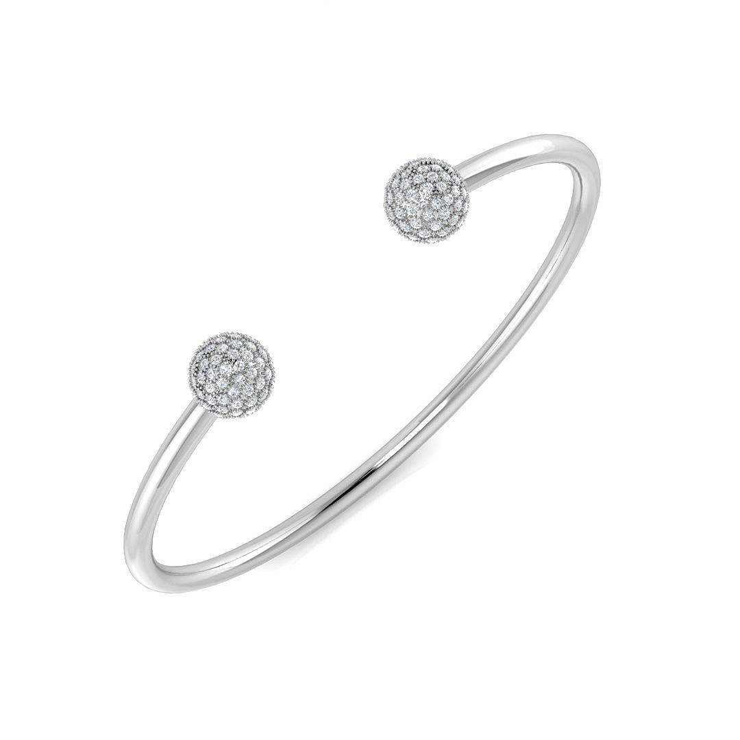 0.4 ct Natural Diamond Round Bangle
