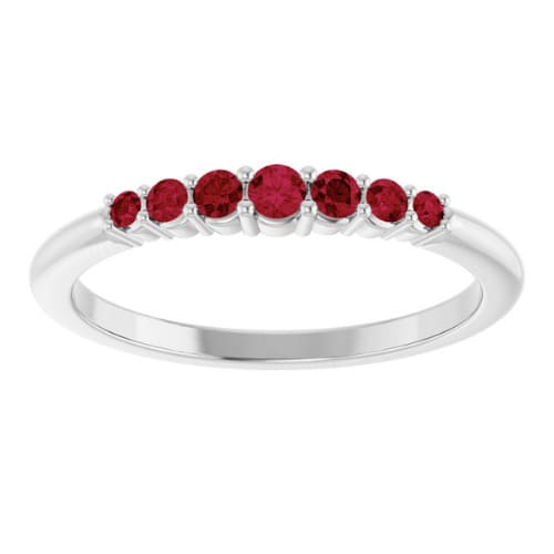 Deora 0.35 Carat Natural Ruby 4 Prong  Diamond Ring